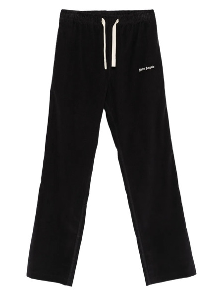  Palm Angels Drawstring Corduroy Trousers - Black 
