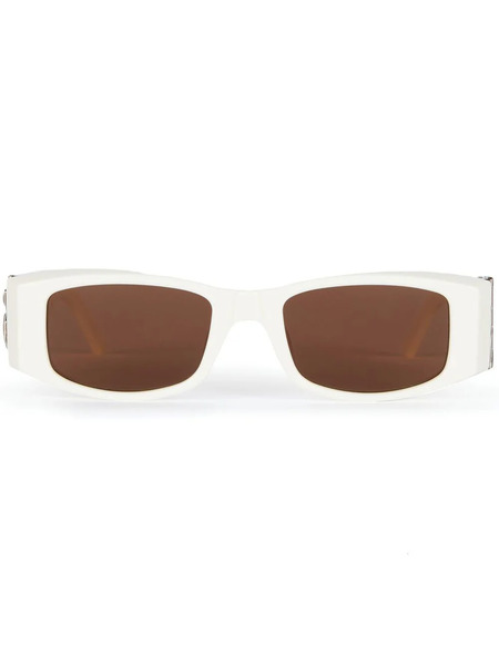  Palm Angels Eyewear Angel Rectangle-frame Sunglasses - White 