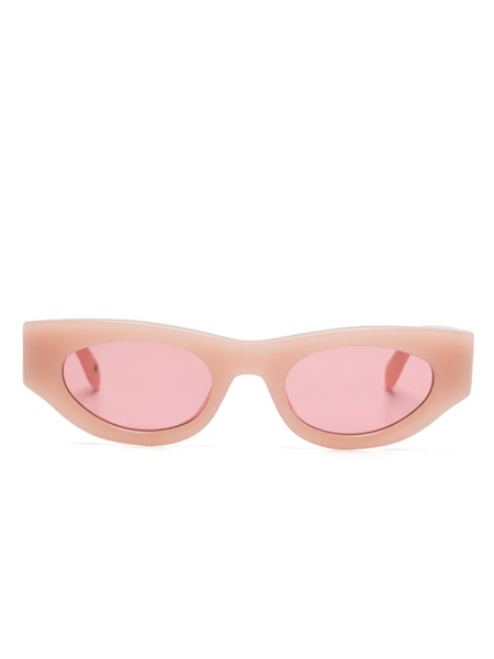  Palm Angels Eyewear Cat Eye-frame Sunglasses - Pink 