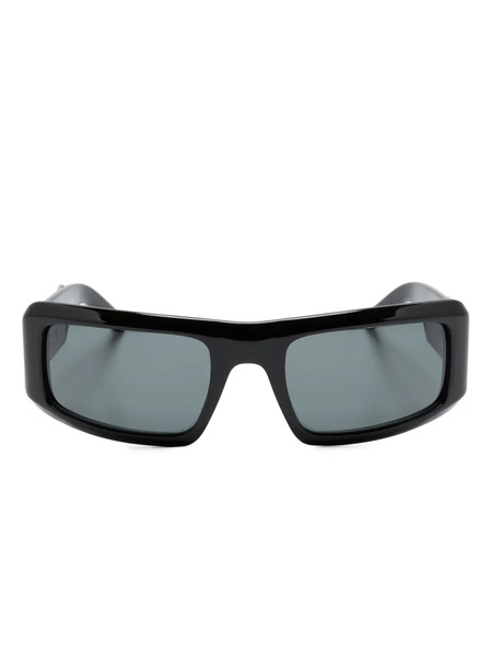  Palm Angels Eyewear Kerman Rectangle-frame Sunglasses - Black 