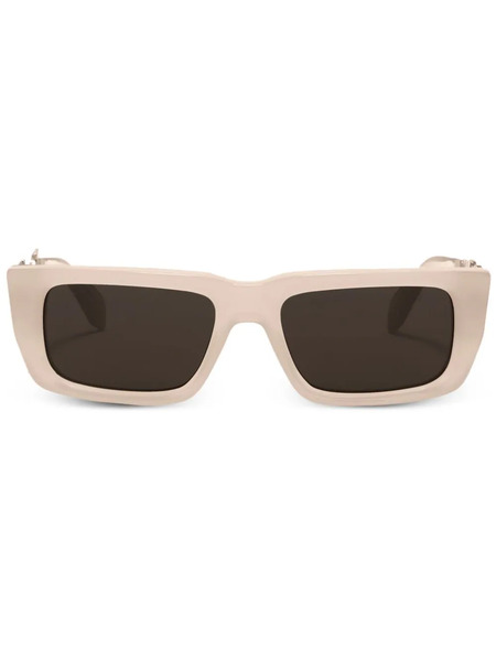  Palm Angels Eyewear Milford Rectangular-frame Sunglasses - Neutrals 