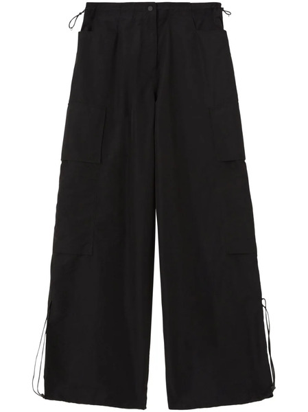  Palm Angels High-rise Parachute Trousers - Black 