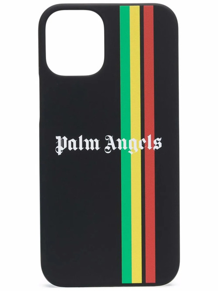  Palm Angels Iphone 12 Mini Striped Case - Black 