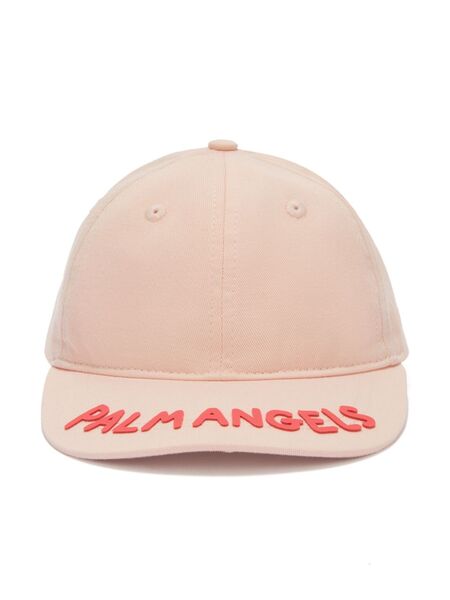  Palm Angels Kids Appliqué Cap - Pink 