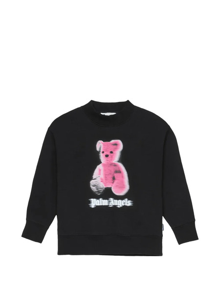  Palm Angels Kids Bear-graphic Sweatshirt - Black 