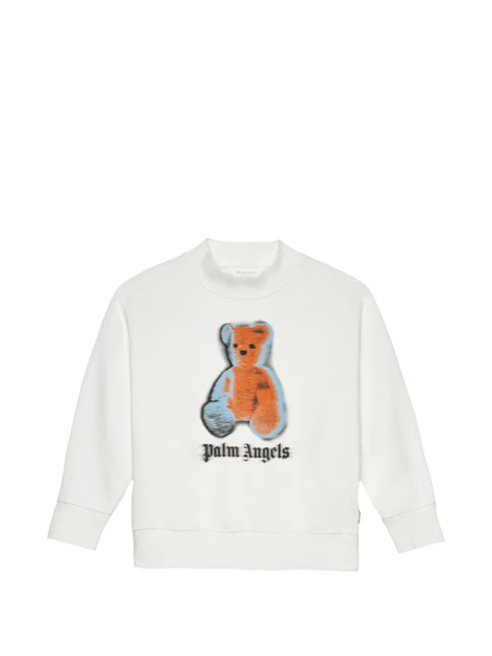  Palm Angels Kids Bear-graphic Sweatshirt - White 