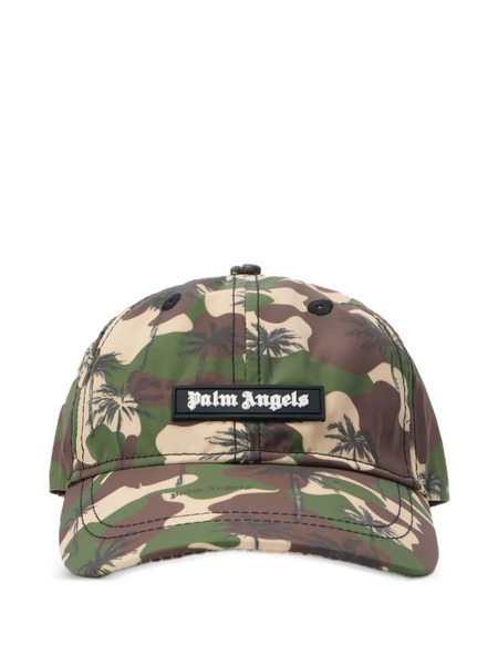  Palm Angels Kids Camouflage-print Baseball Cap - Green 