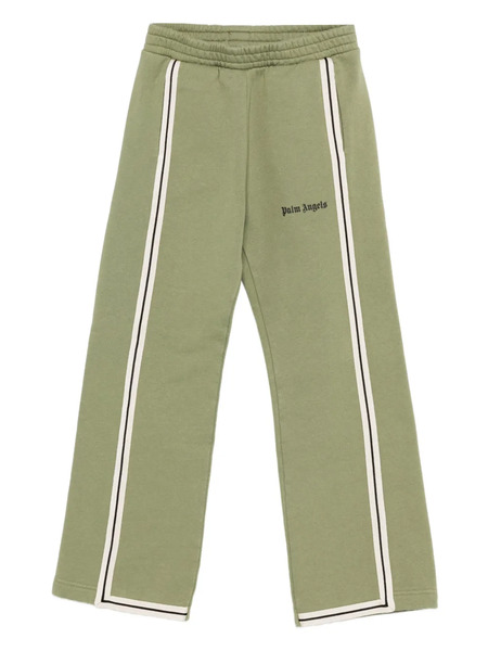  Palm Angels Kids Cotton Track Pants - Green 