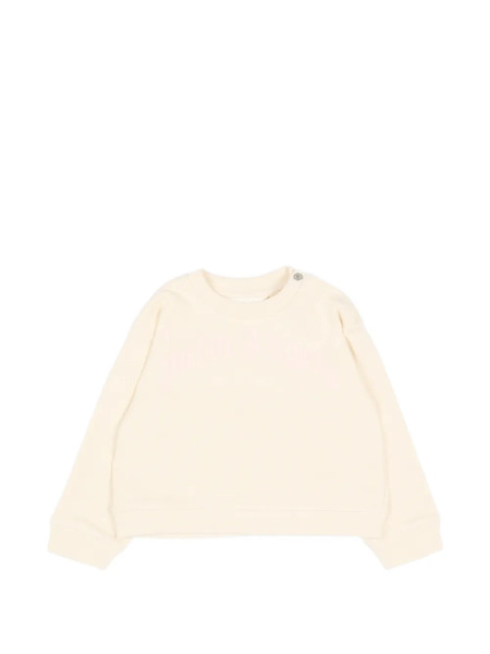  Palm Angels Kids Crew-neck Sweatshirt - Neutrals 