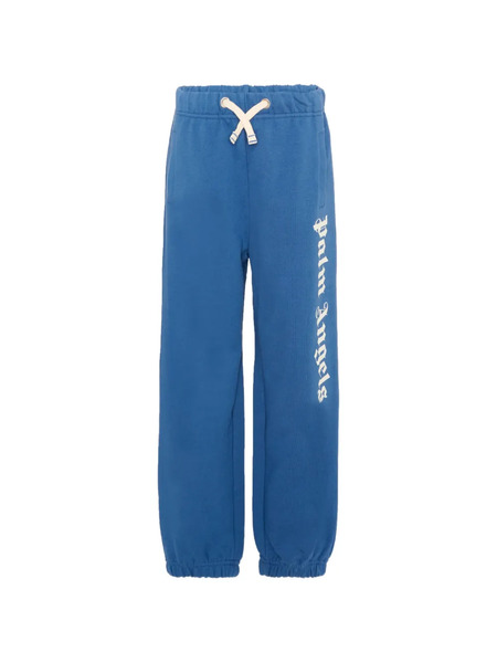  Palm Angels Kids Drawstring Trousers - Blue 