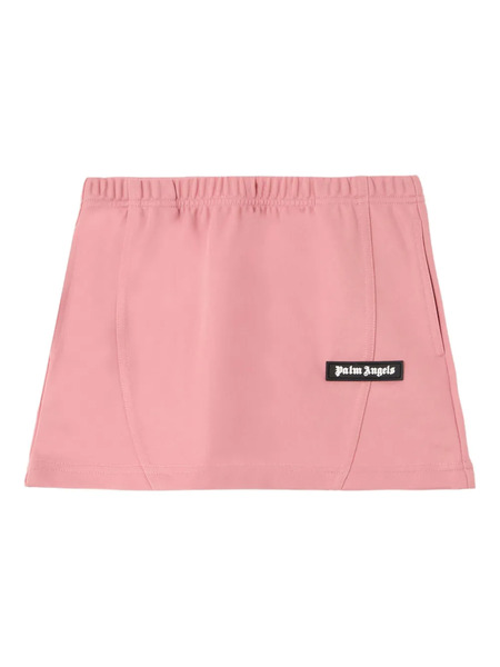 Palm Angels Kids Elasticated-waistband Mini Skirt - Pink 