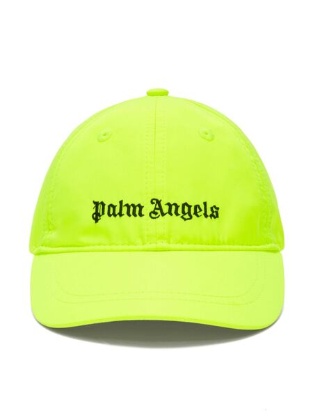  Palm Angels Kids Logo Baseball Cap - Yellow 