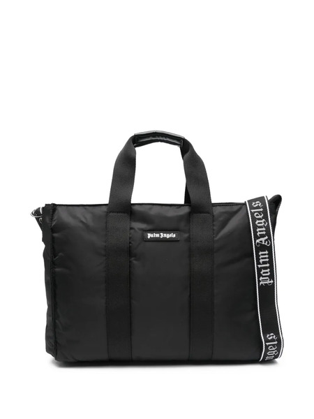  Palm Angels Kids Logo-patch Changing Bag - Black 
