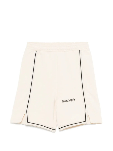  Palm Angels Kids Logo-print Shorts - Neutrals 