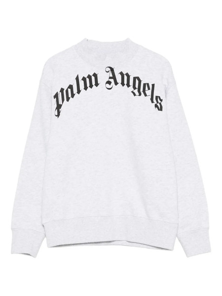  Palm Angels Kids Logo-print Sweatshirt - Grey 