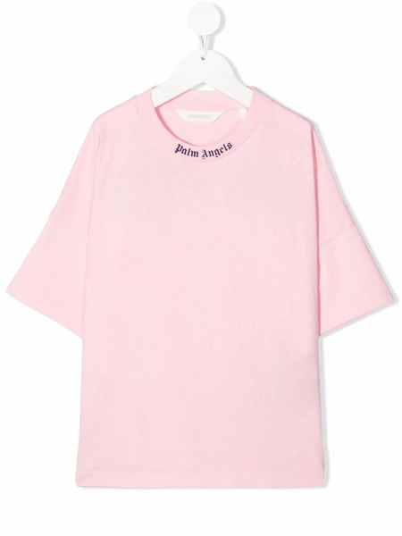  Palm Angels Kids Logo-print T-shirt - Pink 