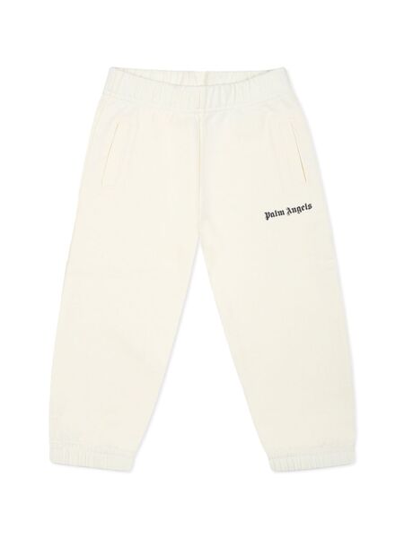  Palm Angels Kids Logo-print Track Pants - Neutrals 