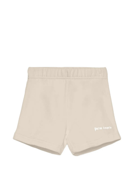  Palm Angels Kids Logo Shorts - Neutrals 