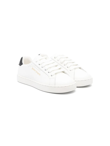  Palm Angels Kids Low-top Leather Sneakers - White 