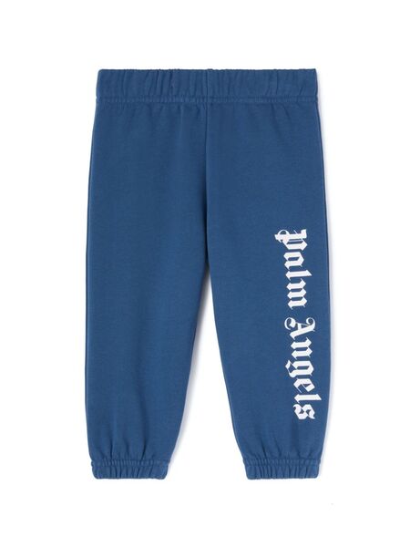  Palm Angels Kids Overlogo Sweatpants - Blue 
