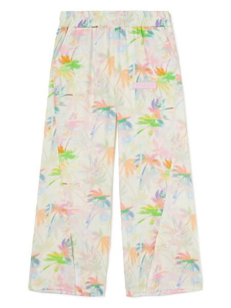  Palm Angels Kids Palm Tree-print Trousers - Neutrals 