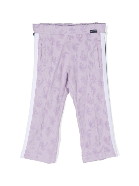  Palm Angels Kids Palms Side-stripe Track Pants - Purple 