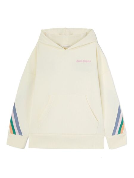  Palm Angels Kids Printed Hoodie - Neutrals 