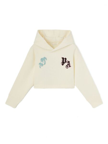  Palm Angels Kids Printed Hoodie - Neutrals 