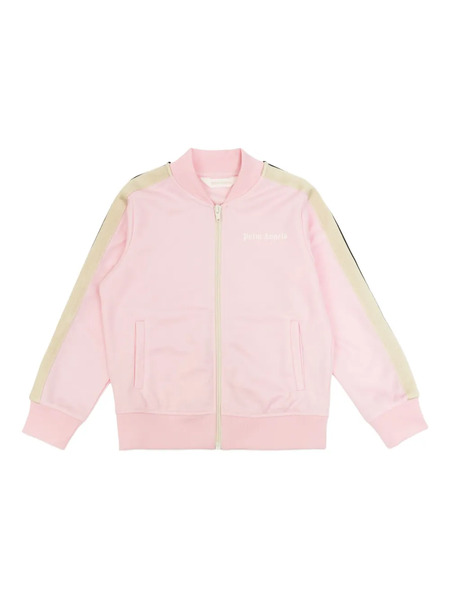  Palm Angels Kids Side-stripe Bomber Jacket - Pink 