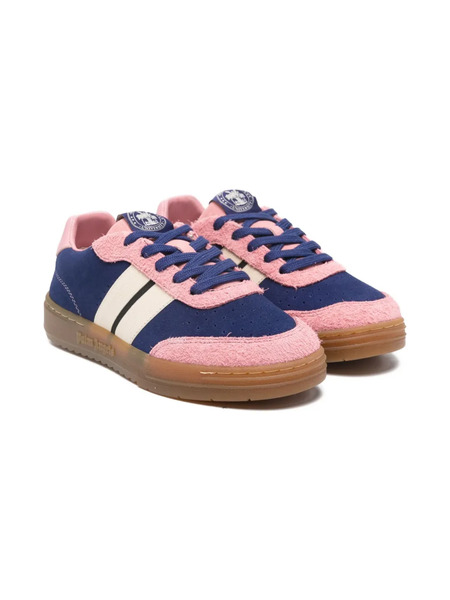  Palm Angels Kids Stripe-detail Sneakers - Blue 