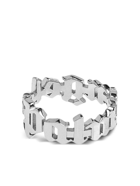  Palm Angels Lettered Ring - Silver 