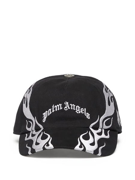  Palm Angels Logo-detail Cap - Black 