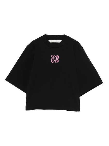  Palm Angels Logo-detail T-shirt - Black 