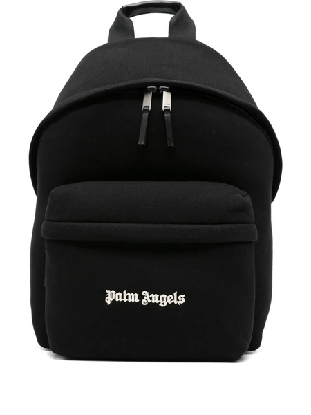  Palm Angels Logo-embroidered Backpack - Black 