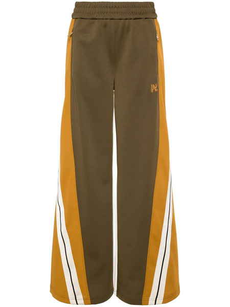  Palm Angels Logo-embroidered Colourblock Track Pants - Brown 