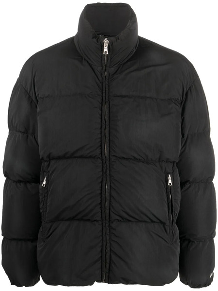  Palm Angels Logo-embroidered Padded Jacket - Black 
