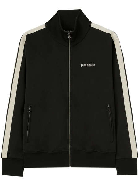  Palm Angels Logo-embroidered Zip-up Jacket - Black 