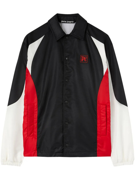  Palm Angels Logo-print Panelled Jacket - Black 