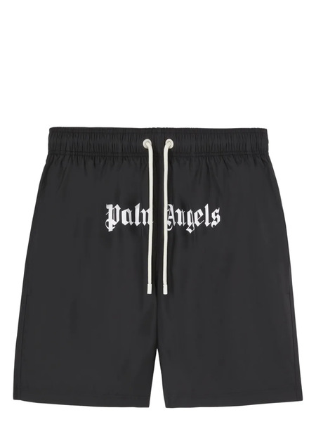  Palm Angels Logo-print Swim Shorts - Black 