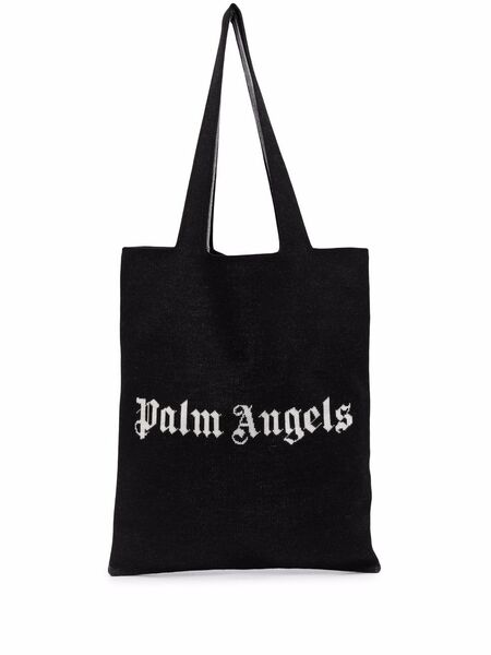  Palm Angels Logo-print Tote - Black 