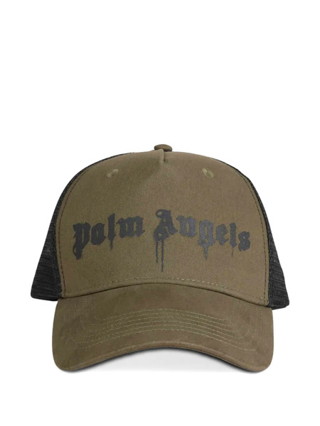  Palm Angels Logo-print Trucker Cap - Green 