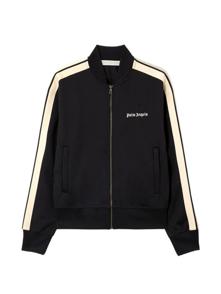  Palm Angels Logo Side-stripe Bomber Jacket - Black 