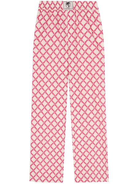  Palm Angels Logo Split Trousers - Pink 