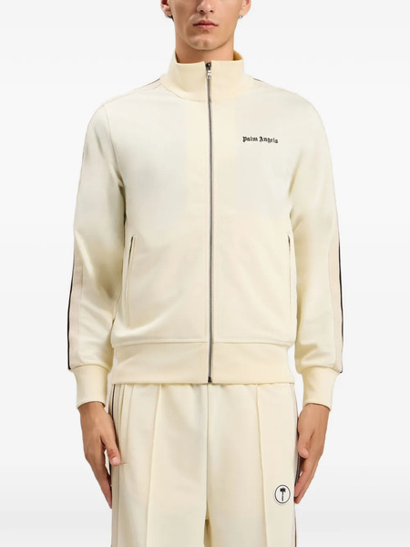  Palm Angels Logo Stripes Sweatshirt - Neutrals 