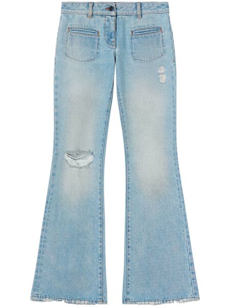  Palm Angels Low-rise Bootcut Jeans - Blue 