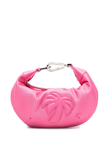  Palm Angels Mini Big Palm Logo-embossed Clutch Bag - Pink 