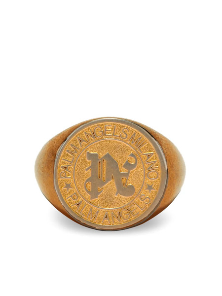  Palm Angels Monogram Pinky Ring - Gold 
