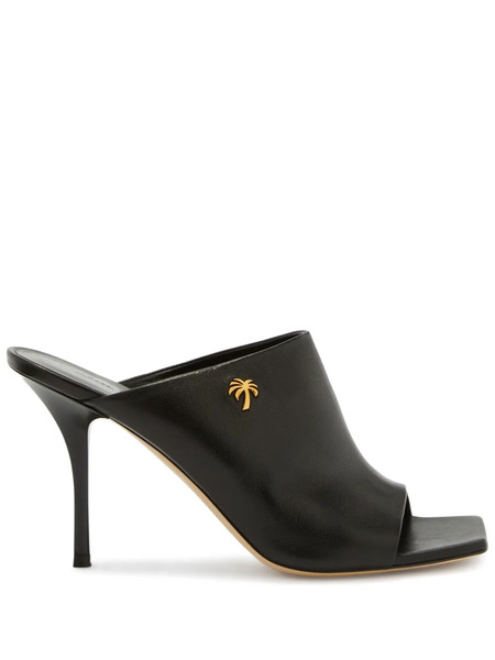  Palm Angels Palm-detail Sandals - Black 