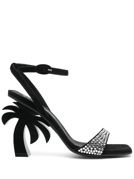  Palm Angels Palm Tree-heel Sandals - Black 