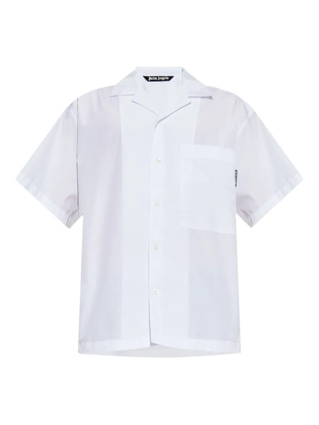  Palm Angels Patch-pocket Short-sleeve Shirt - White 